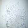 Deadpool and Wolverine Sketch