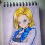 Android 18 Traditional art!
