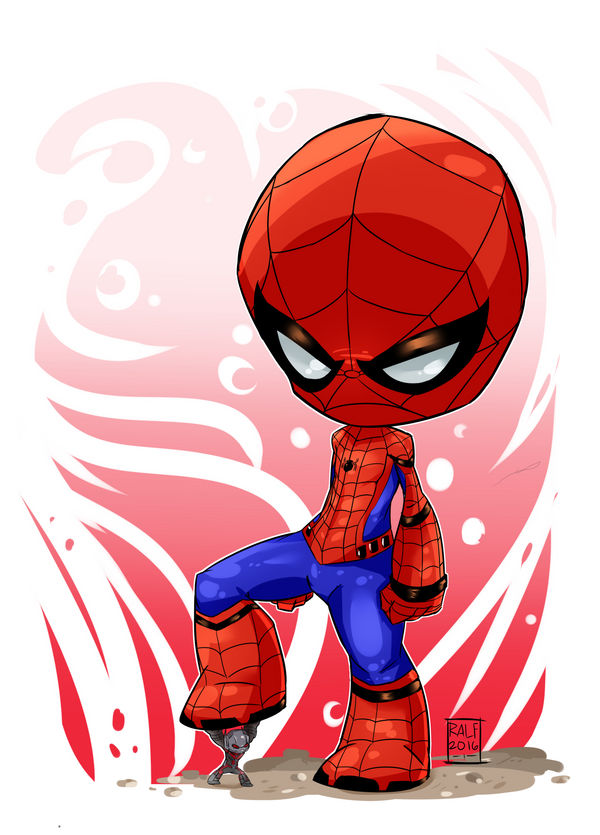 Spiderman Chibi para colorir by PoccnnIndustriesPT on DeviantArt