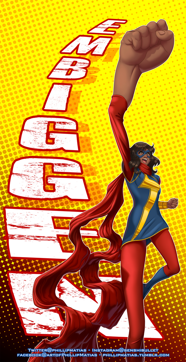 Embiggen Deviantart Ms. Marvel - Embiggen! by PhillipMatias on DeviantArt