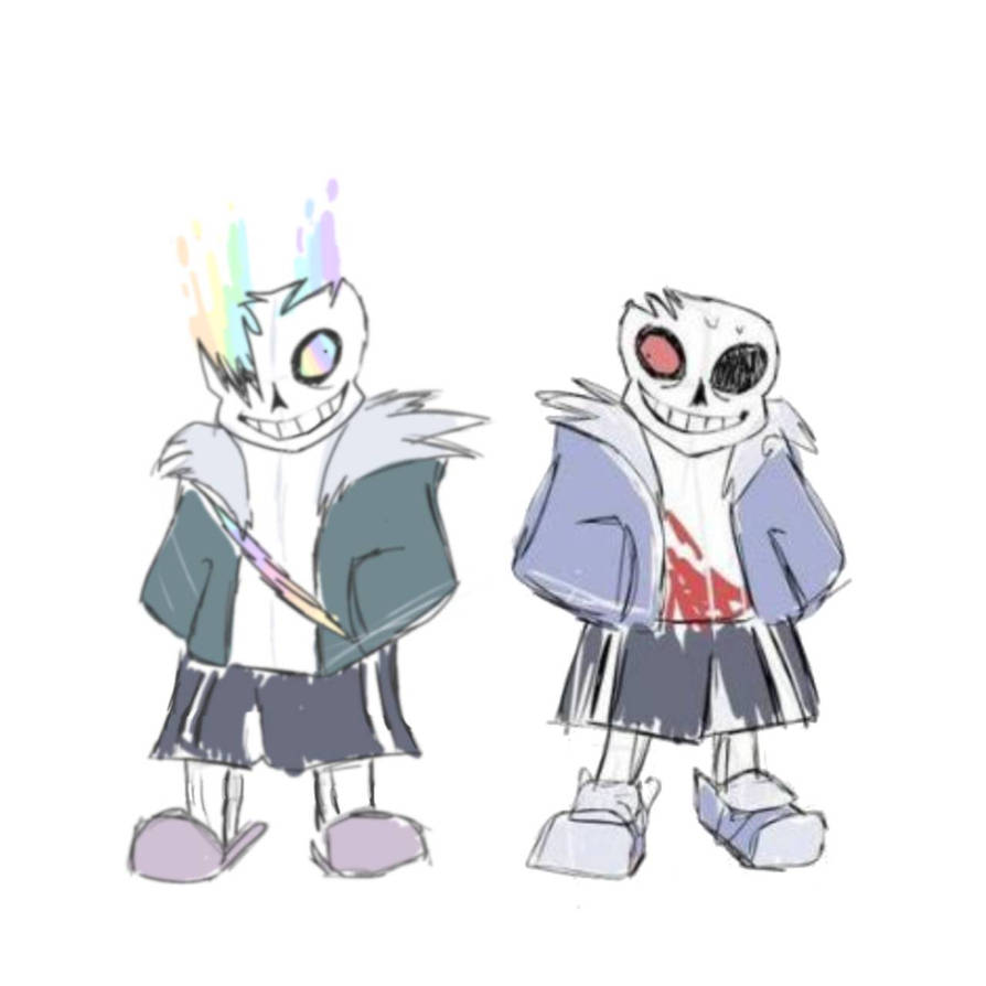 I drew Color sans in old horrortale Style for fun) by HorryfyingTale on ...