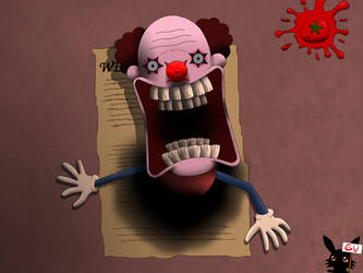 Grunkfuss the Clown - One Night at Flumpty's Sticker for Sale by