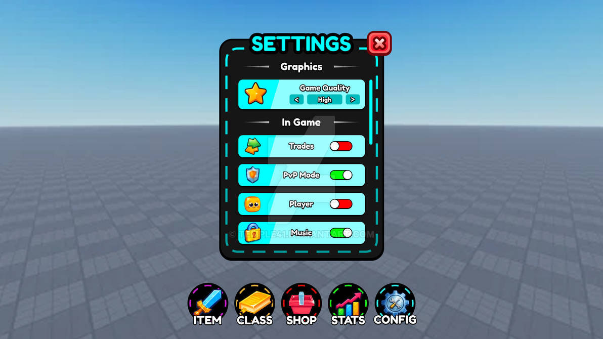 Roblox Setting Example Roblox setting UI by temple41 on DeviantArt