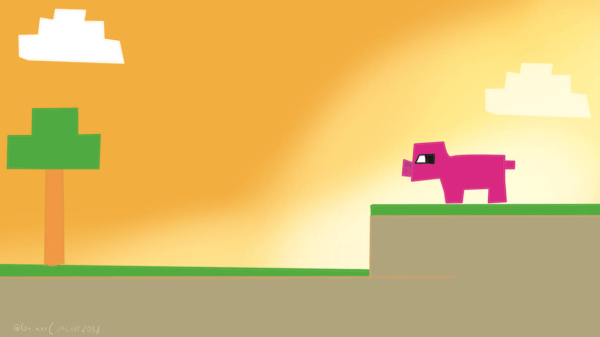 Minecraft 2D Wallpaper for PC by GalaxyCupcake2058 on DeviantArt