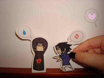 Paper Child: Itachi vs Sasuke