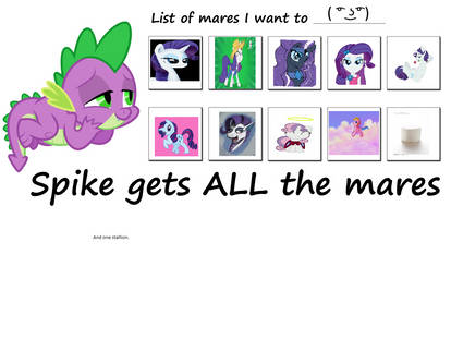 Spike Gets all the Rares, and one Stallion