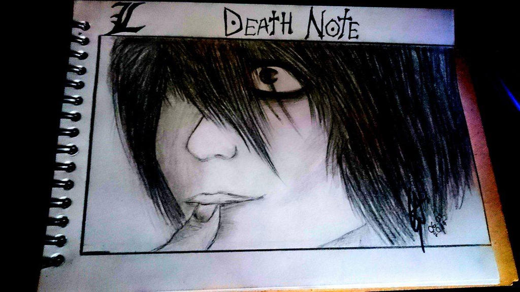 Deviantart La Note L from Death Note by Denaphel on DeviantArt