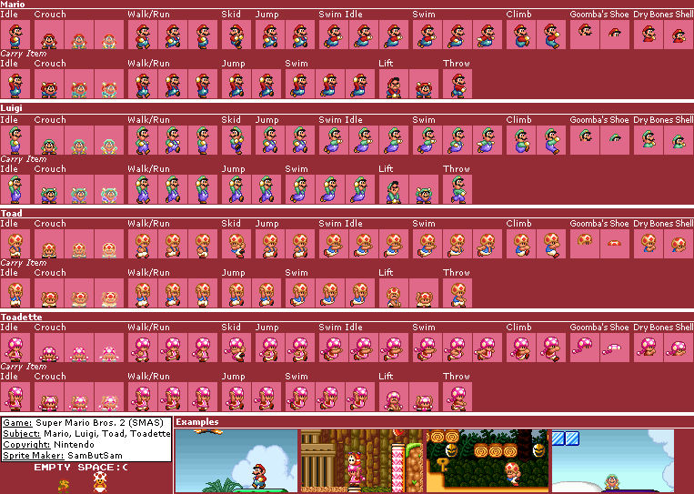 Smb2 Ui Extended SMAS SMB2 Players by SamButSam on DeviantArt