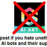 Anti-AI art bot