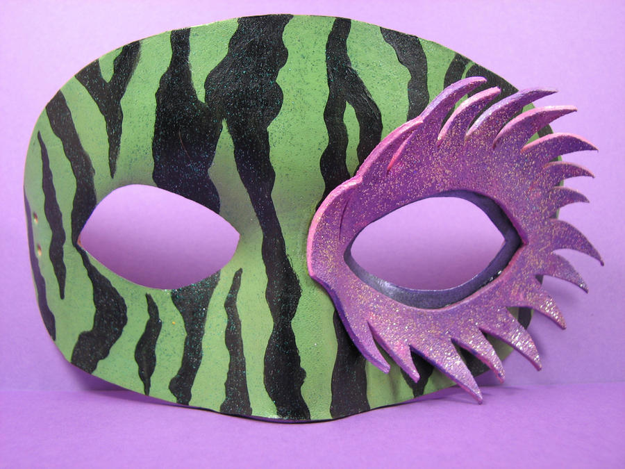 Colorful Zebra Mask Teal zebra print 'glam' mask by maskedzone on DeviantArt