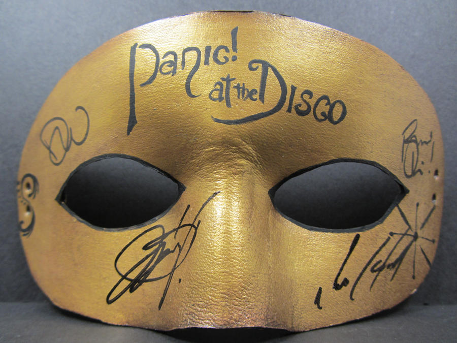 Panic at the Disco signed mask