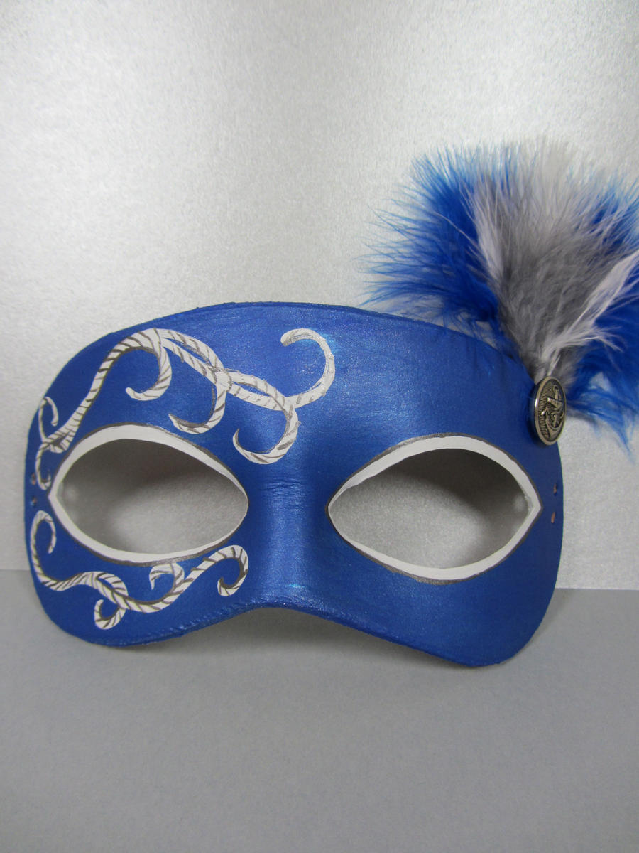 Blue Nautical Masquerade mask