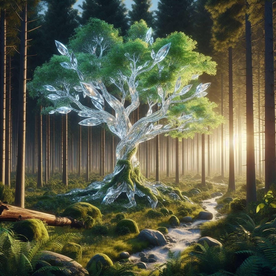 crystal tree by enes54 on DeviantArt