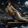 Clockwork Siren in Moonlit Ruin - Poetry Below