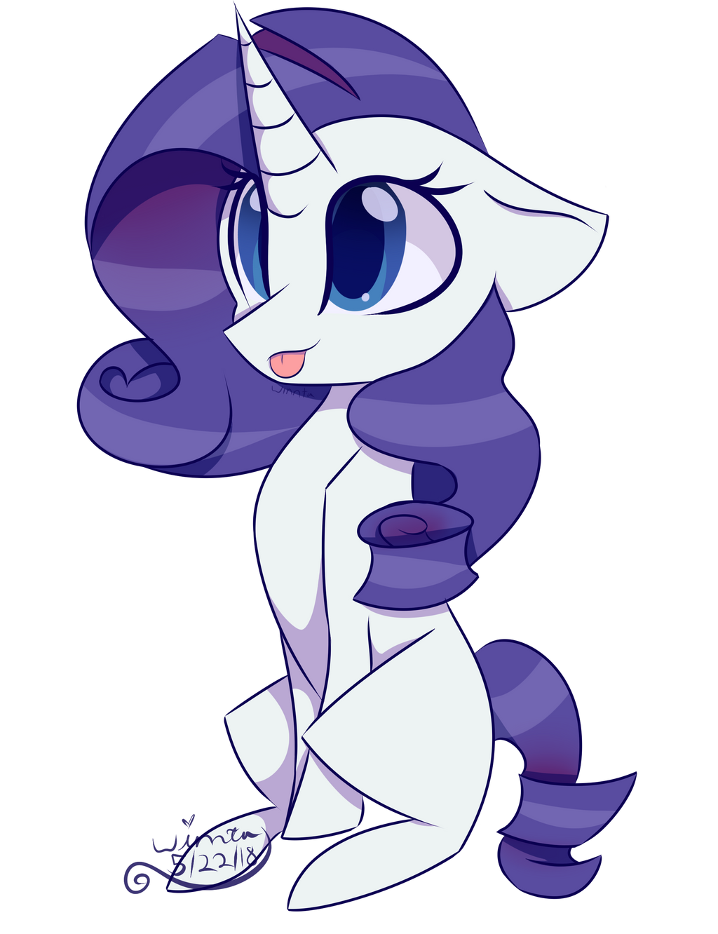 Rarity Chibi by Winnta on DeviantArt