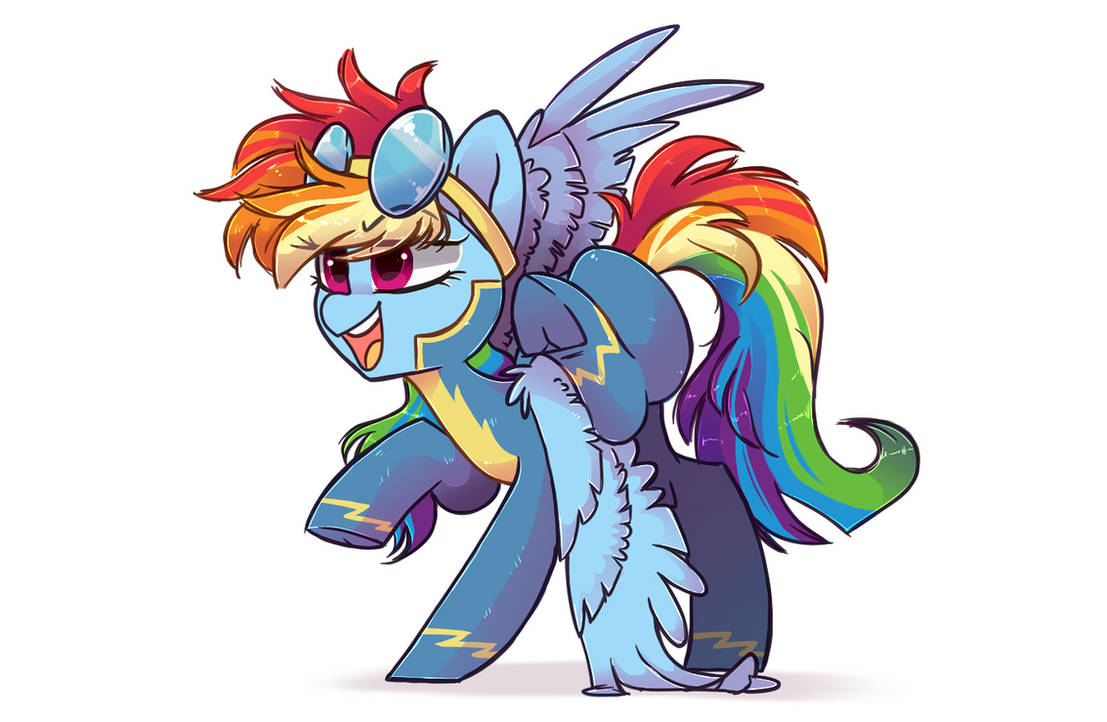 Wonderbolt Rainbow Dash by HiccupsDoesArt