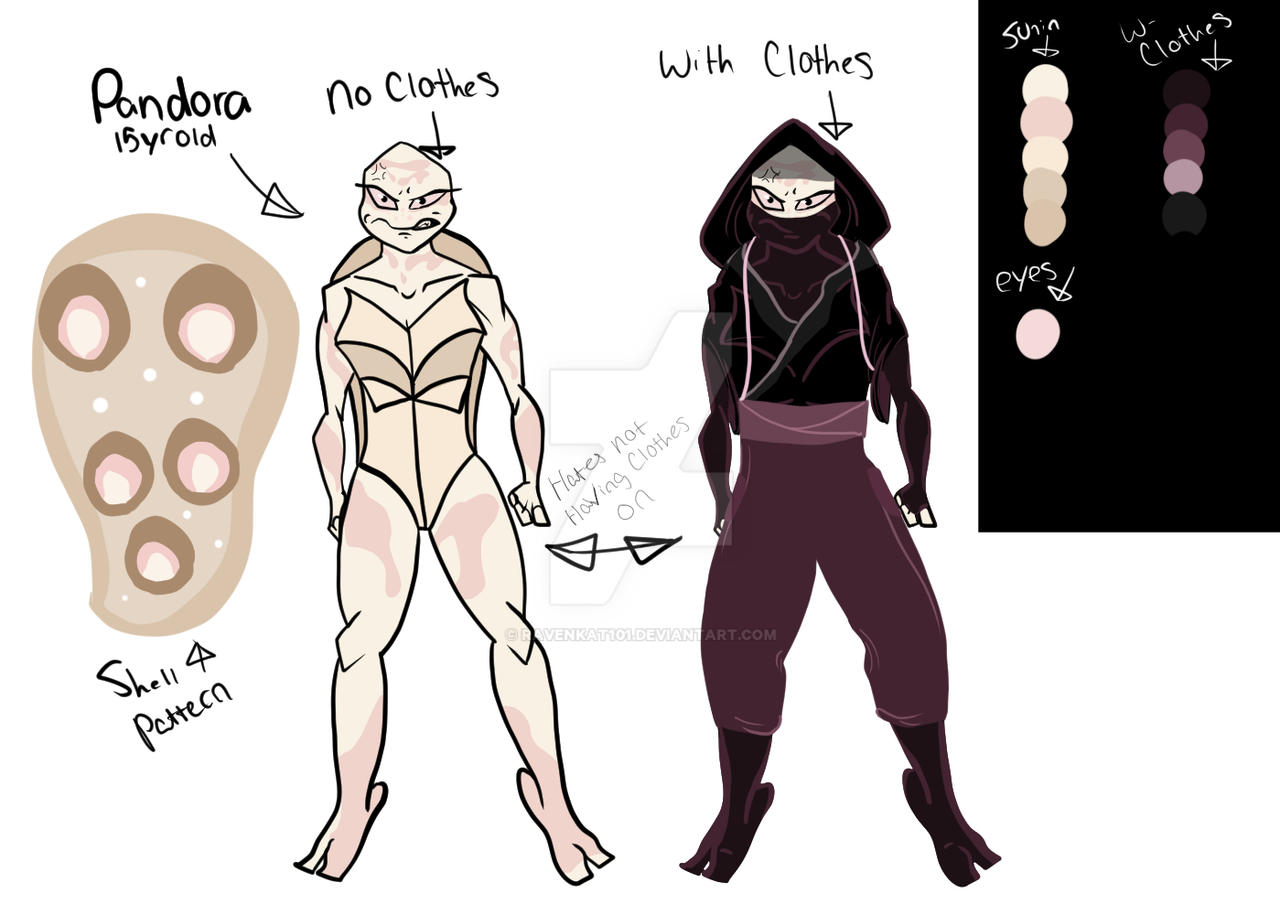 ROTTMNT Pandora Character Sheet by Ravenkat101 on DeviantArt