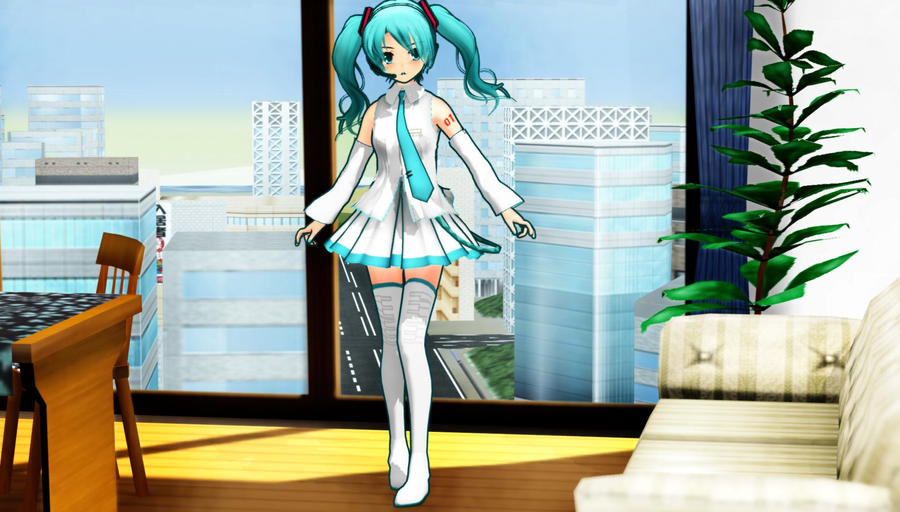 MMD Lovedeath White Miku