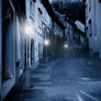 premade background haunted street 1