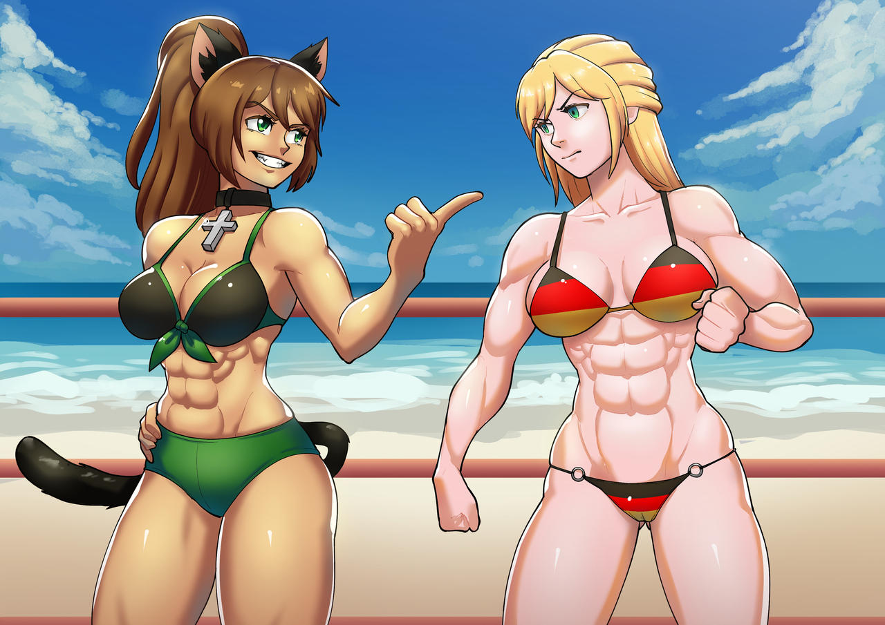 Beach Bikini Wrestling Vixy Vs Natalya 1 By UCLing On DeviantArt beach-bikini-wrestling-vixy-vs-natalya-1-by-ucling-on-deviantart