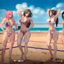 Beach Fight - Judith, Victoria vs Rin, Viviana 1