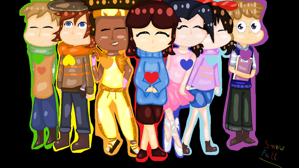 Humans The 7 Undertale - Seven Humens Souls by FlaterArt on DeviantArt