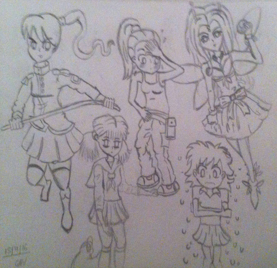 Female Anime Poses Selection Sketches 3 by KawaiiAnimeGirlxox on DeviantArt