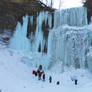 walking up to Felkers Falls Winter 2021