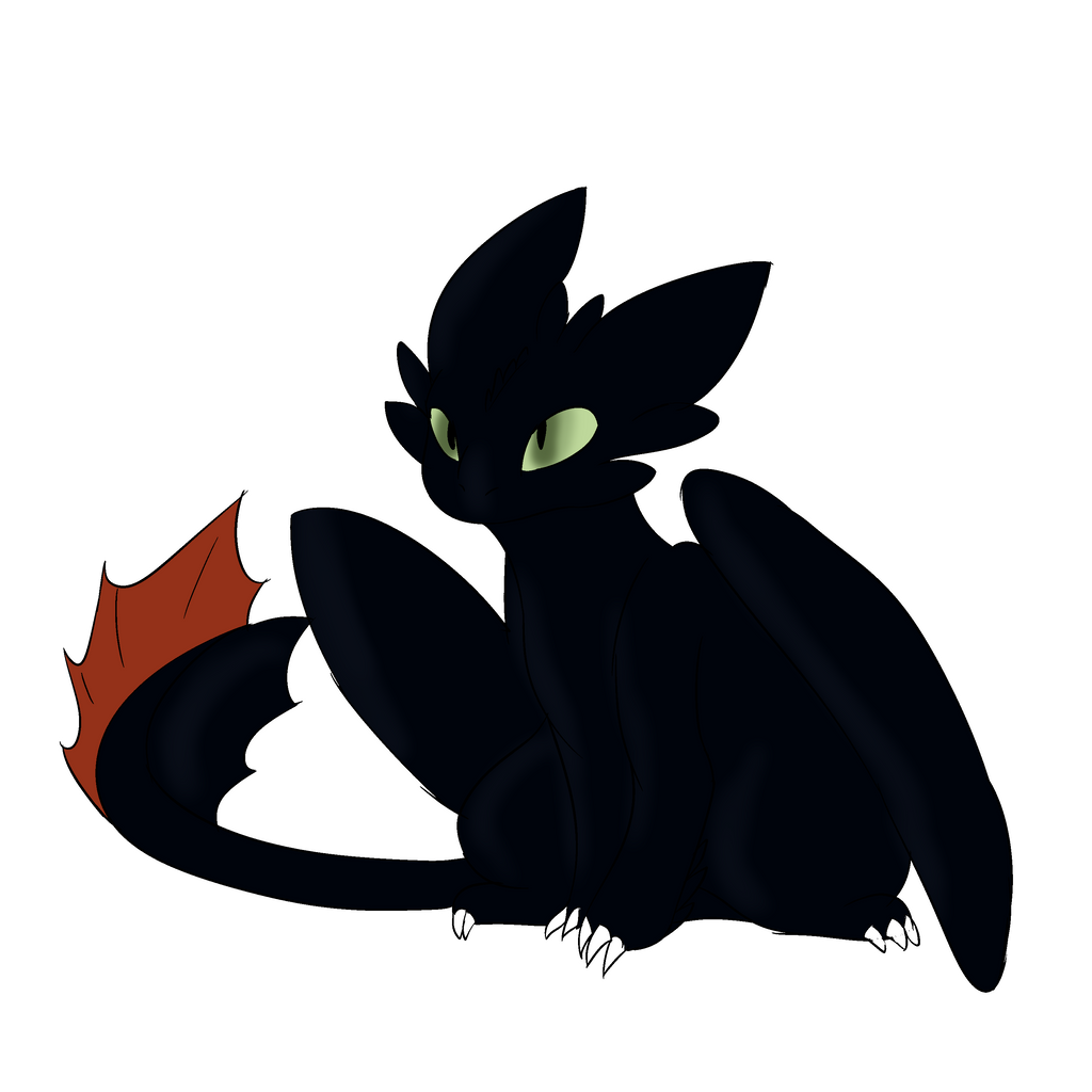 Toothless sit by Dragofelid on DeviantArt