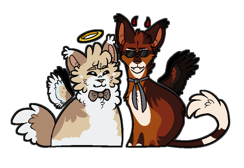 Ashfur and Ferncloud design 2021 - Warriors Cats by AngelDalet on DeviantArt