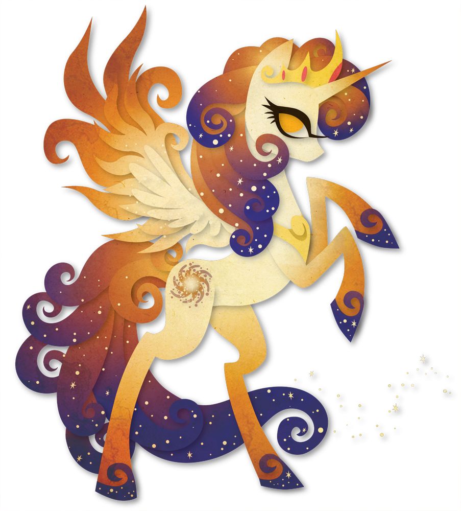 Queen Galaxia Paper Vector