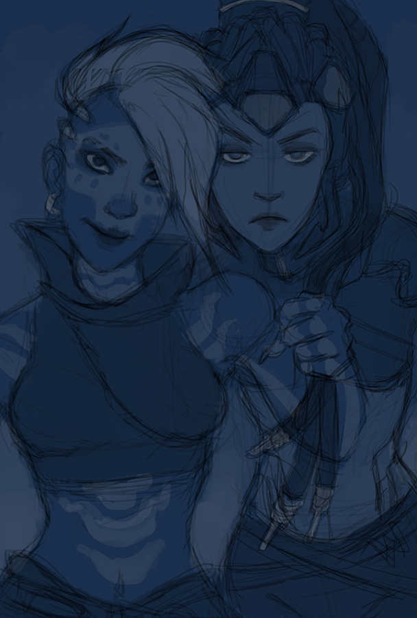 Sombra and Widow Sketch