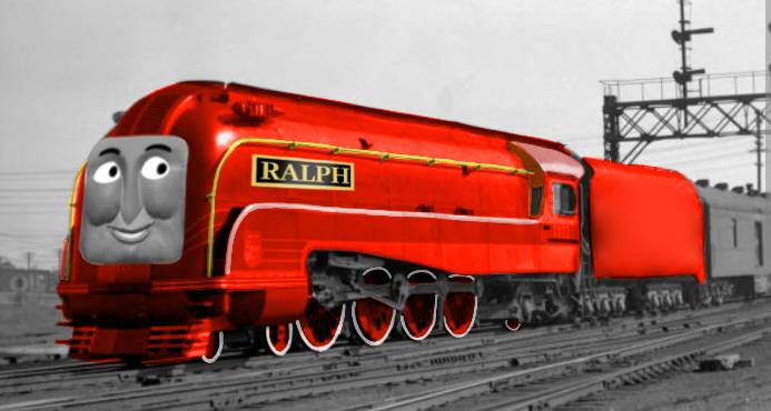 Ralph the red streamlined engine by marvinthomastugsfan on DeviantArt