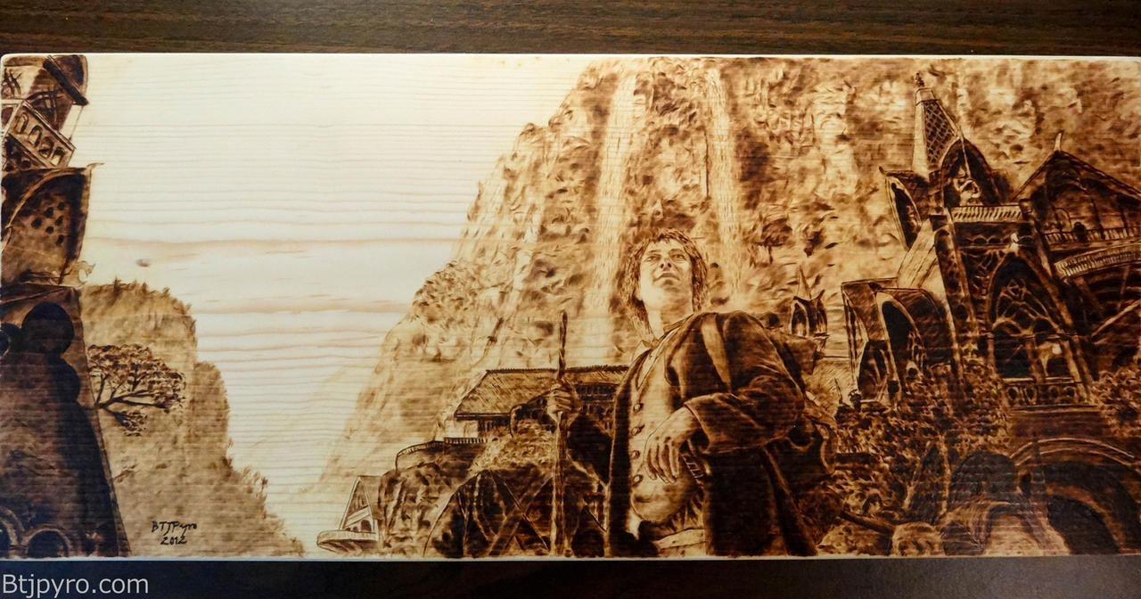 The Hobbit - Wood burning