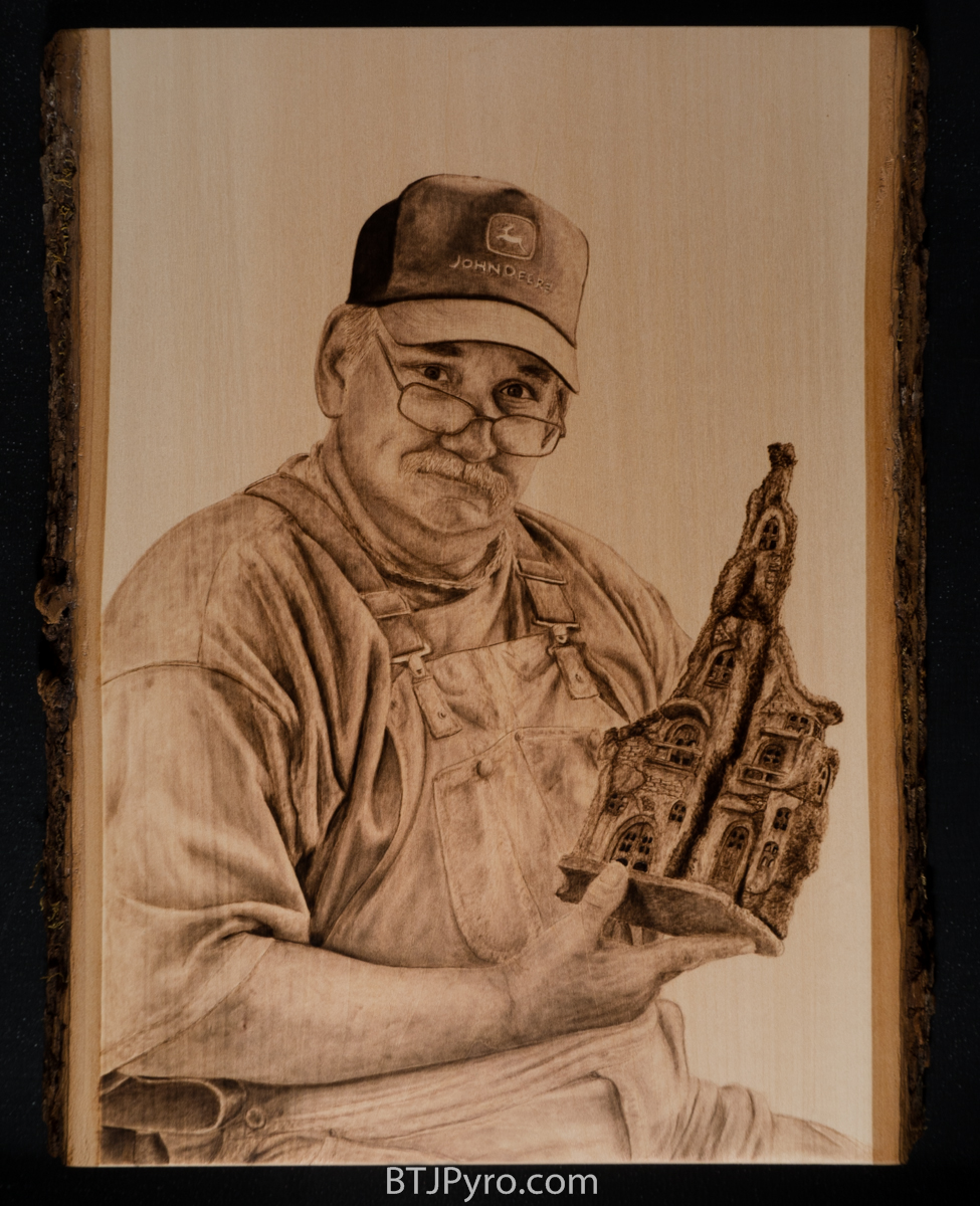 In Memory of John - Woodburning