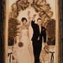 Wedding Portrait - Handcrafted woodburning