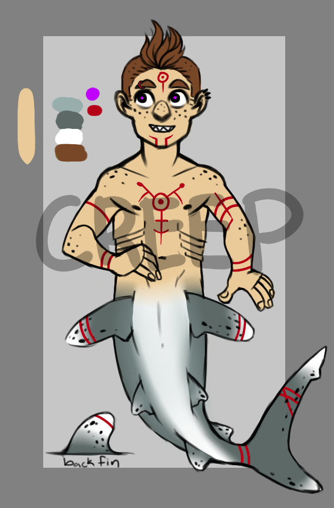 Tattood Shark Adoptable 200pt [CLOSED]