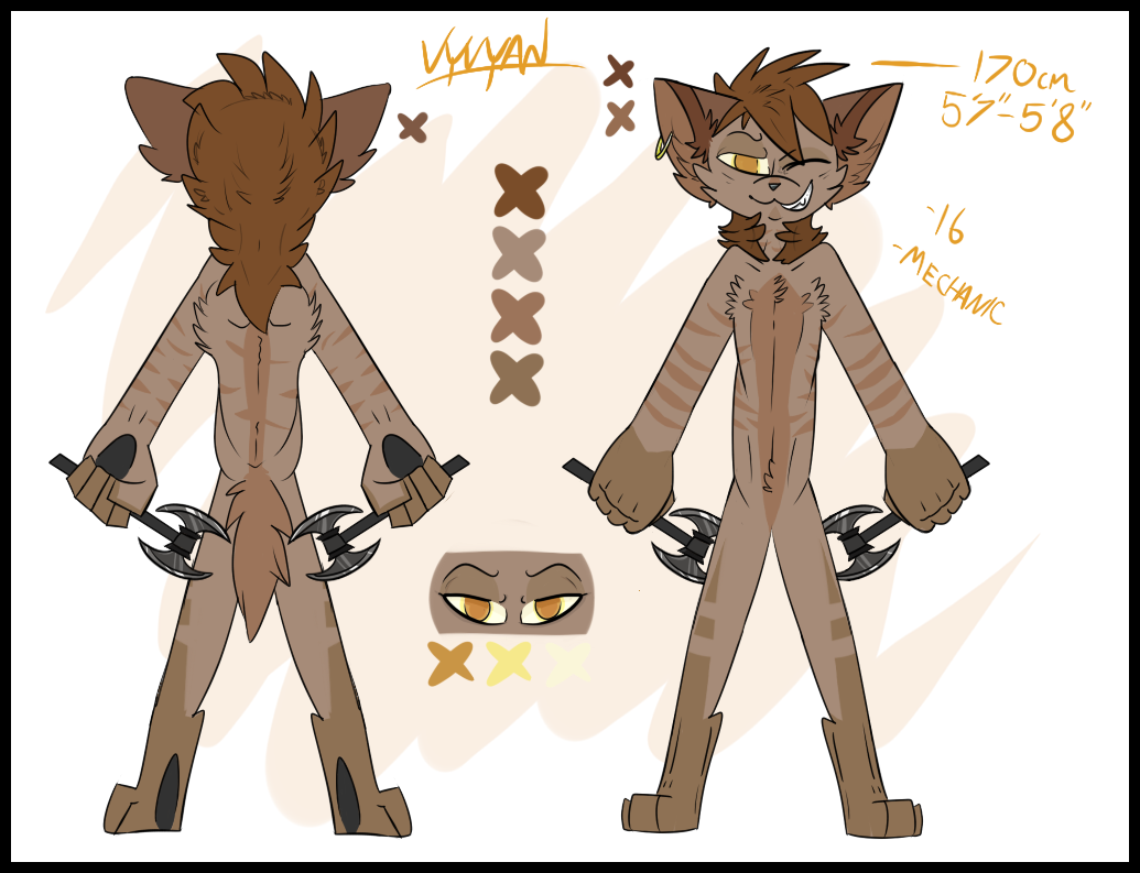 vyvyan fur n' markings ref