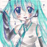 Hatsuke Miku Sketch: Colored