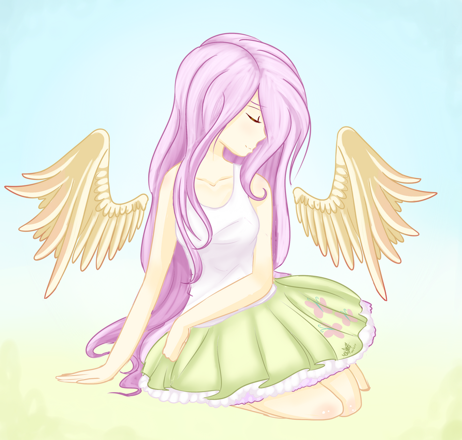Flutterfly Human Human FLuttershy (EG version) by FleetyArrowDraw on DeviantArt