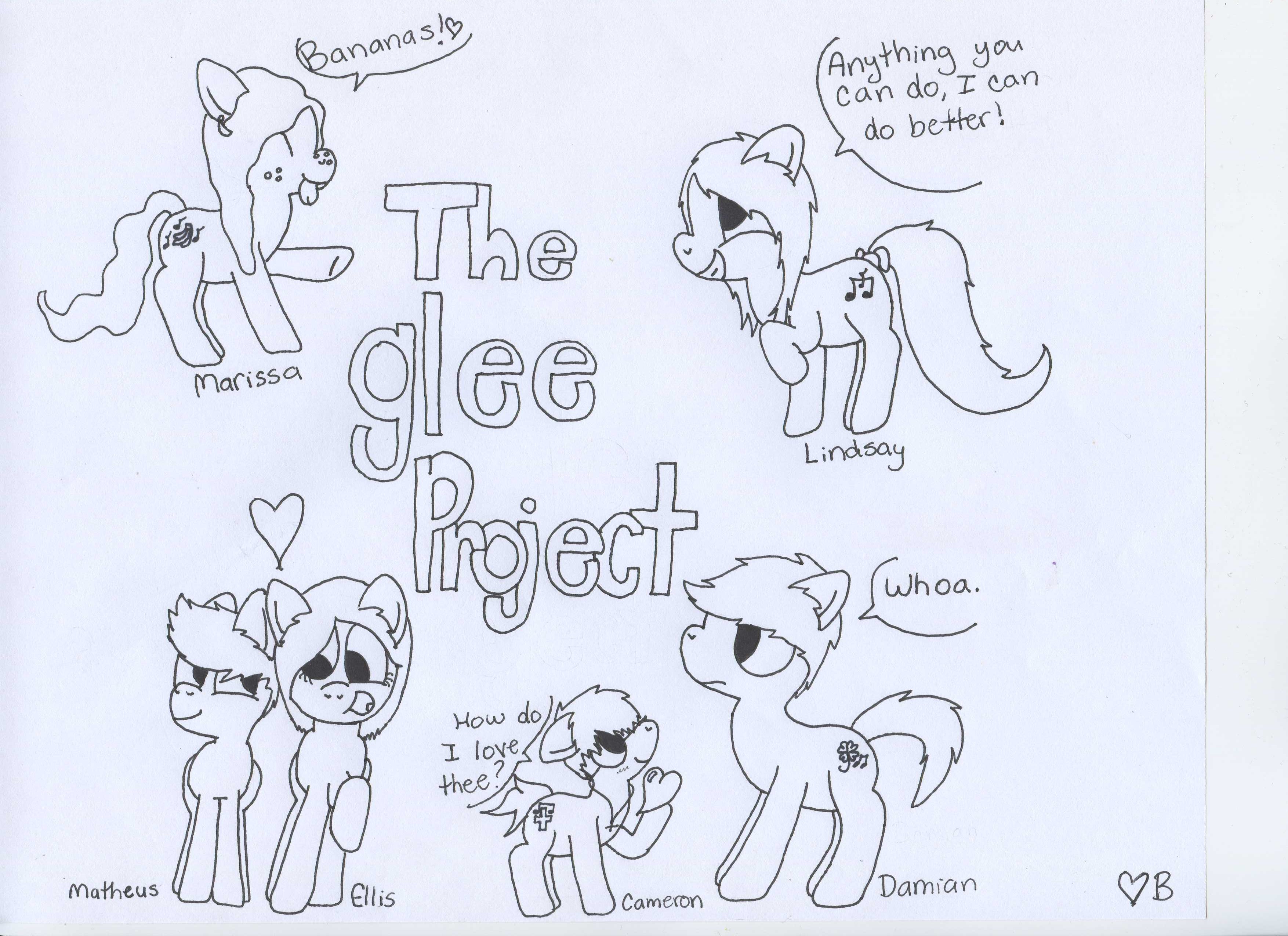 The Glee Project Ponies set 1