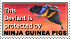 Ninja Guinea Pig Stamp by LadyTsunade
