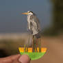 Grey Heron - Paper cut birds