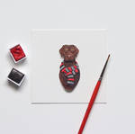 Labrador Retriever - Paper cut art