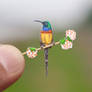 Orange Breasted Sunbird - Paper Cut Birds