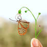 The Glasswing Butterfly - Paper Cut art