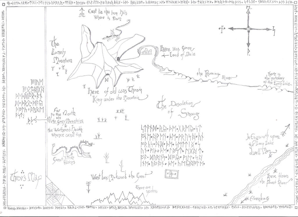Thror's Map by TurambarTHEsecond on DeviantArt