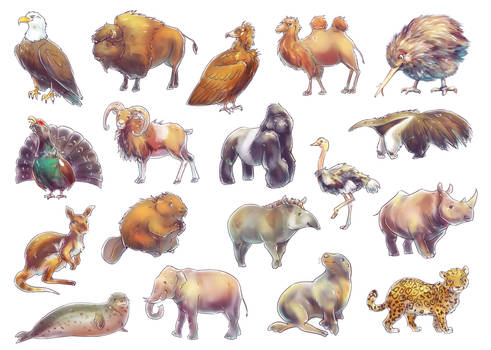 Endangered Species of the Wold Game (Animals)