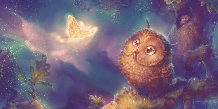 Owlie and the Fairy Moth by Fany001