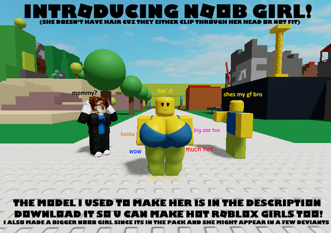 Girl noob Roblox noob Roblox